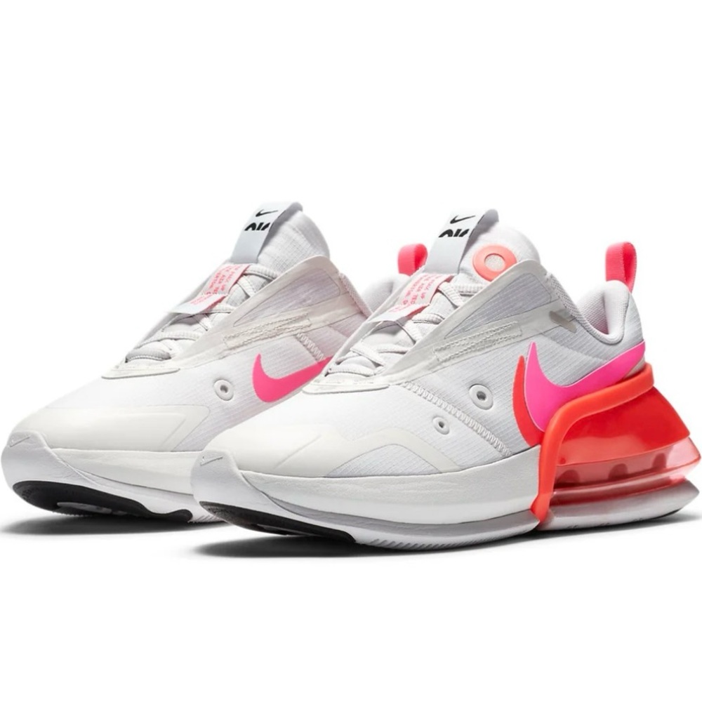 Nike Women's White and Pink Air Max Sneakers